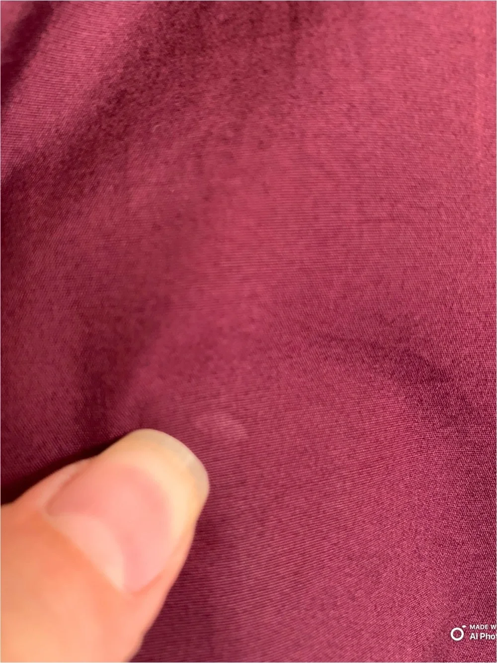 Madewell Medium V-Neck Button Front Top With Neck Tie in Dark Pomegranate NWOT